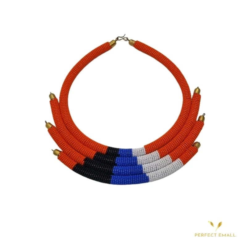 Beaded Chokers Women’s Necklace orange