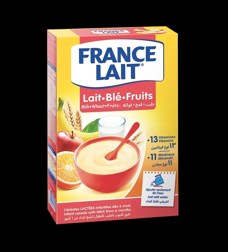 FRANCE LAIT BLE FRUIT CEREALES B/250G