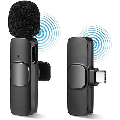 K9 Dual Wireless Microphone For C-Type and iphone