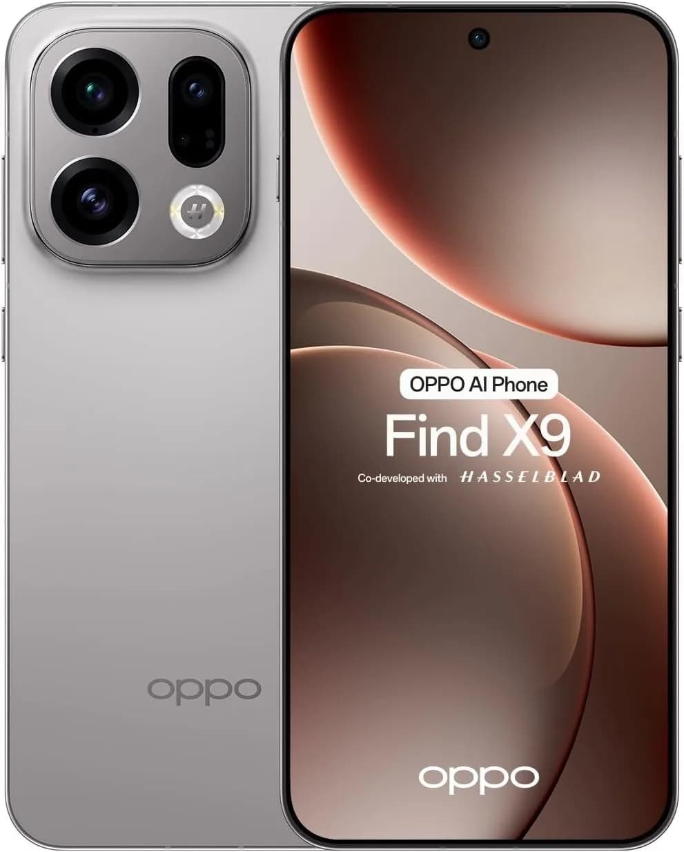 OPPO Find X9 5G 2025 (CPH2797) Dual SIM 512GB + 12GB RAM Android 16 Factory Unlocked Smartphone (Titanium Grey)