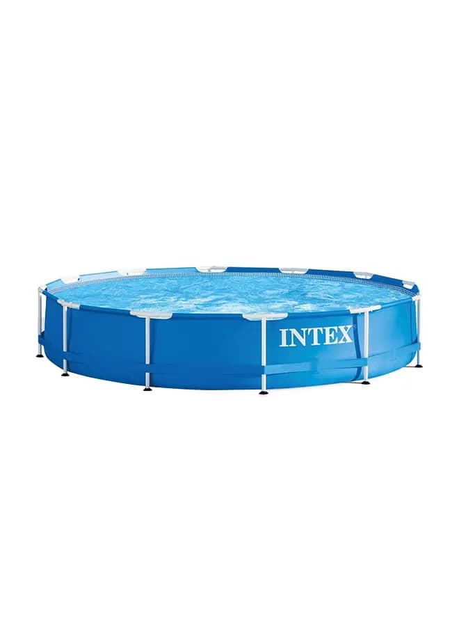 Metal Frame Round Swimming Pool 366x76cm – Above Ground Family Pool with Steel Frame, Durable Build & Easy Setup for Backyard Summer Fun