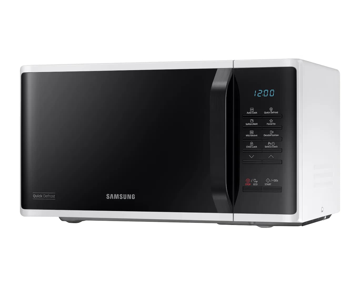 Samsung 23 Liters Solo Microwave with Quick Defrost, White - MS23K3513AW/SG"Min 1 year manufacturer warranty
