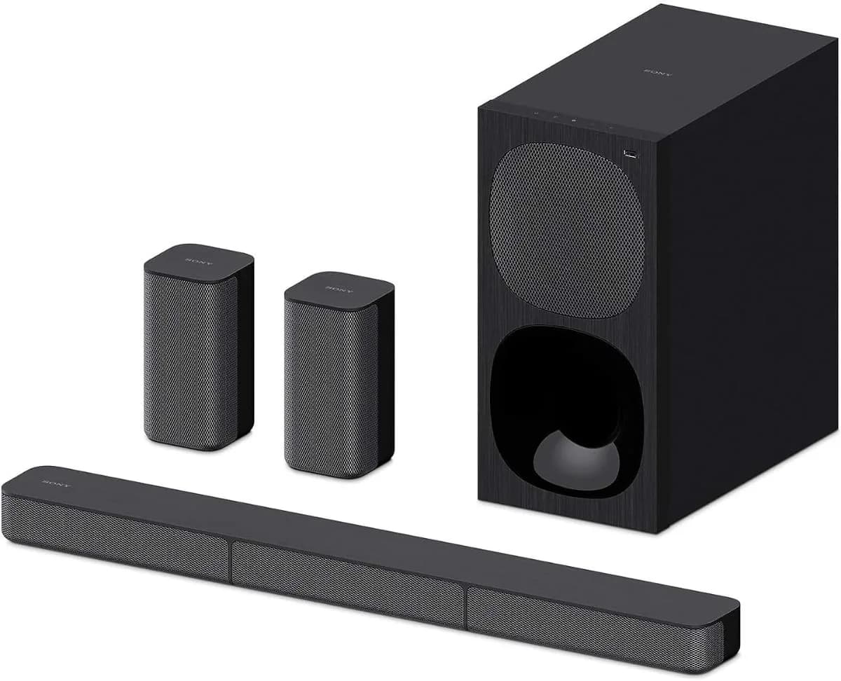 3 % Sony HT-S20R Real 5.1ch Dolby Digital Soundbar for TV with subwoofer and Compact Rear Speakers, 5.1ch Home Theatre System (400W,Bluetooth & USB Connectivity, HDMI & Optical connectivity)