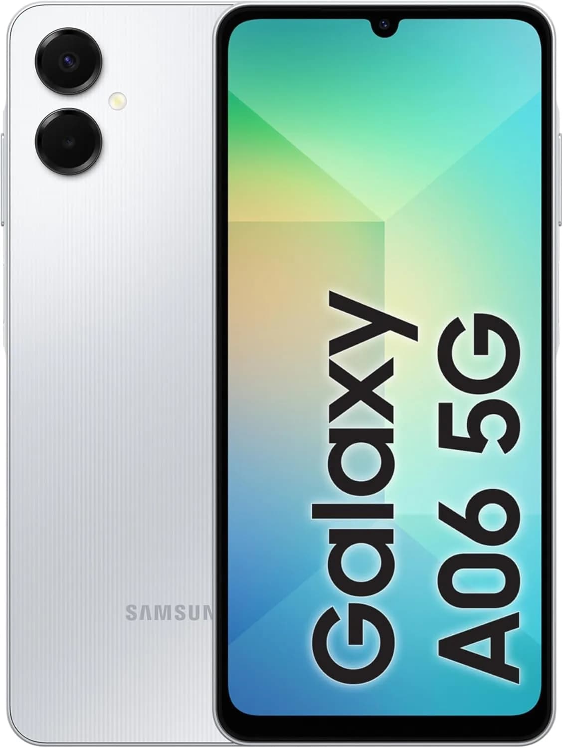 Samsung Galaxy A06 5G Smartphone, Light Gray, 6GB RAM, 128GB Storage, 50MP Dual Camera, IP54 Rating (International Version)