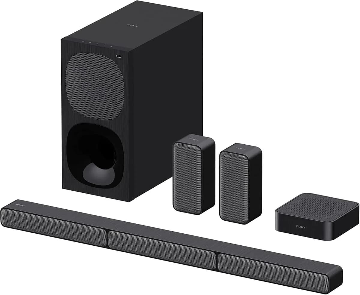Sony HT-S40R 5.1Ch Real Surround 600 WaT Soundbar with Wireless Rear Speakers Bluetooth Dolby Digital HDMI ARC Optical Input
