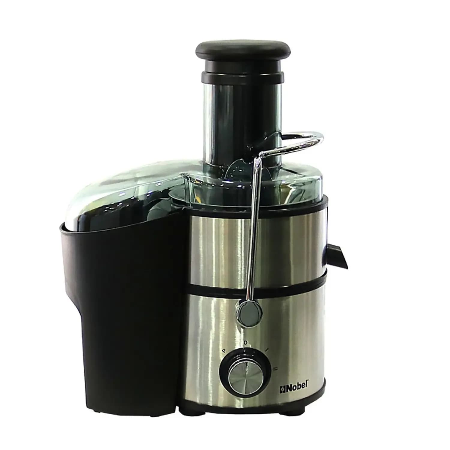 Nobel Juicer Stainless Steel 2 Litre 800w 2 Speed Stainless Steel Strainer Safety Lock Device Grinder, Chopper, Blender Glass Nje404e