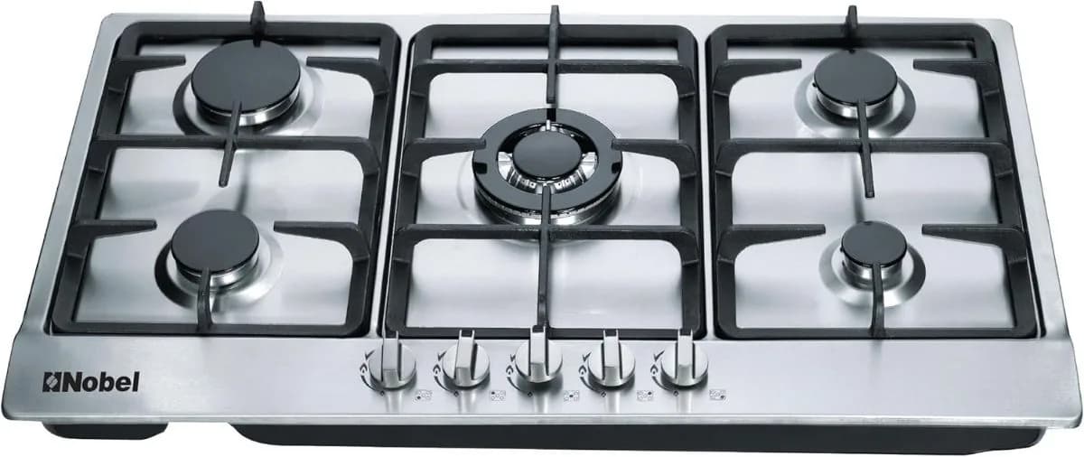 Nobel GAS HOBS Stainless Steel 90 CM 5 Gas Burners FFD NBH9501