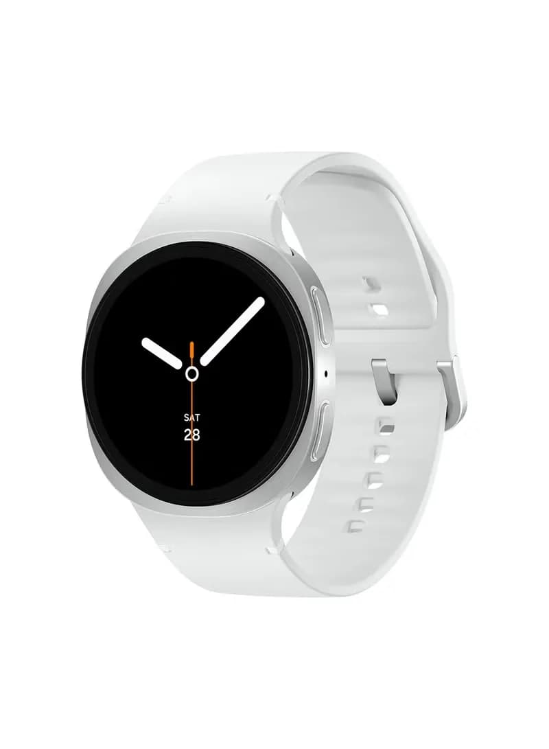 Samsung Galaxy Watch 8 40mm (Middle East Version) GPS Smartwatch, Everyday Health Coach, Cushion Design, Dynamic Lug System, 3nm Processor, Sleep Coaching, Running Coach Silver