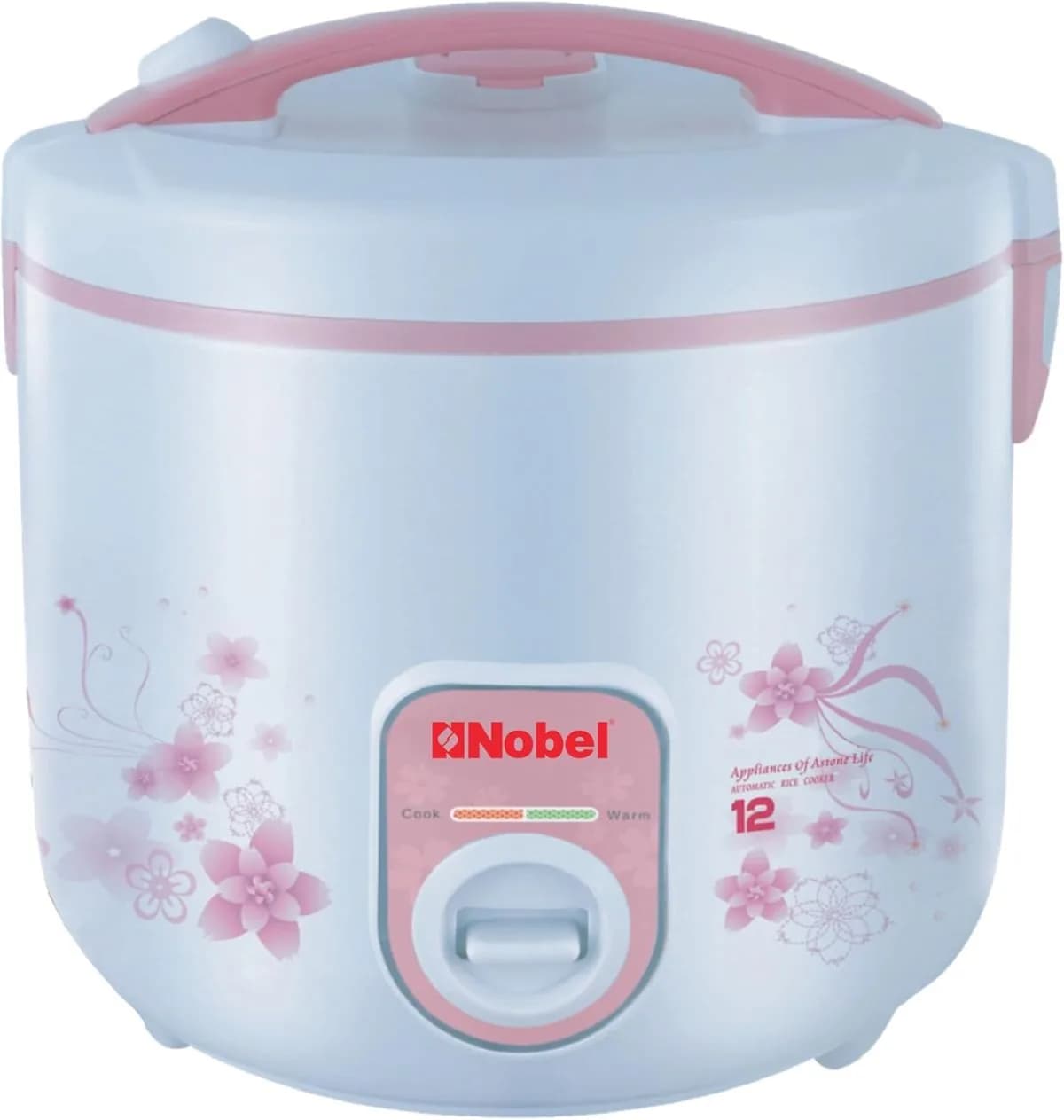 Nobel Rice Cooker White 1.8 Litres Plastic Body Nrc18