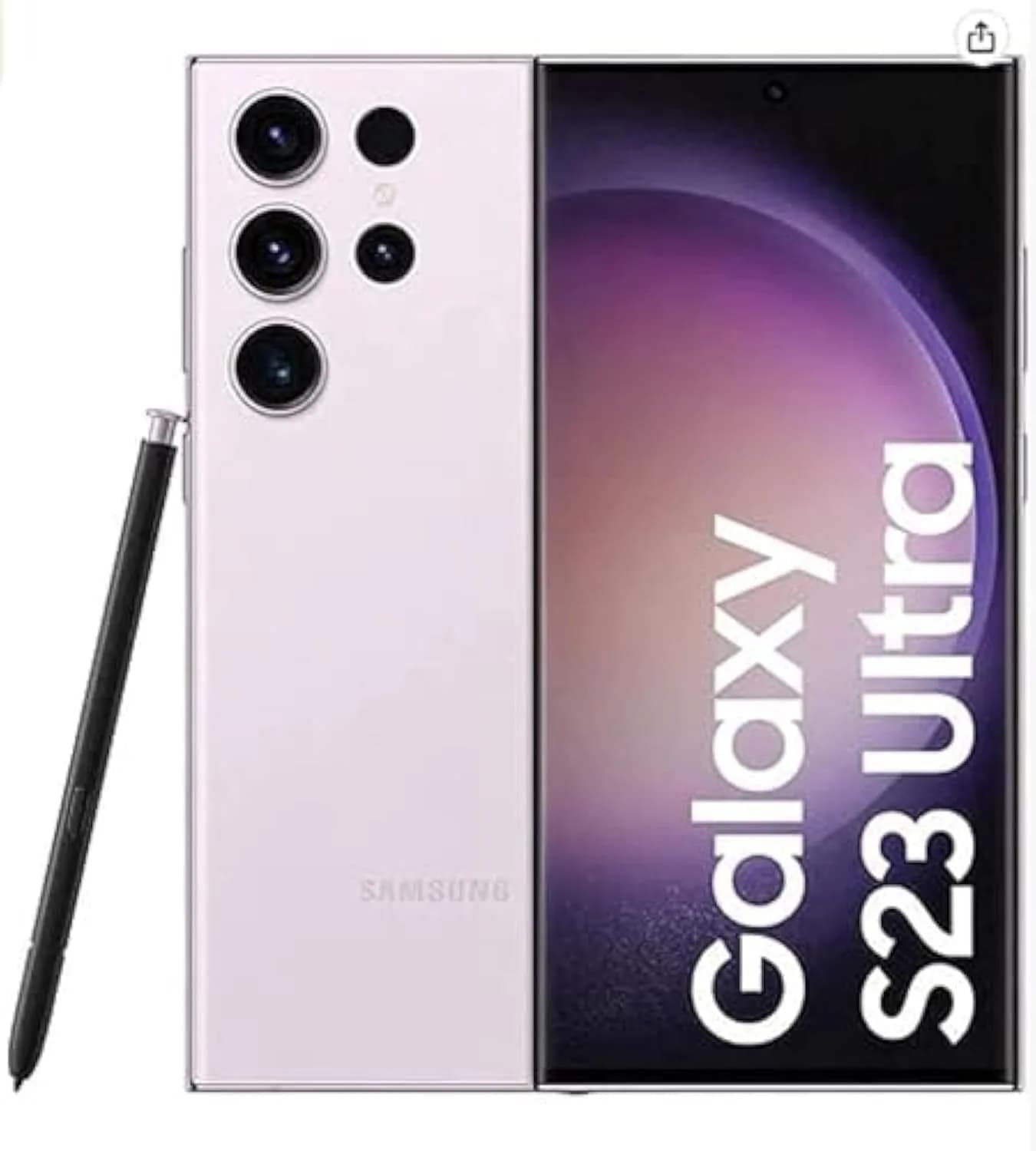 Samsung Galaxy S23 Ultra 5G Dual SIM Lavender 12GB RAM 256GB - Middle East Version