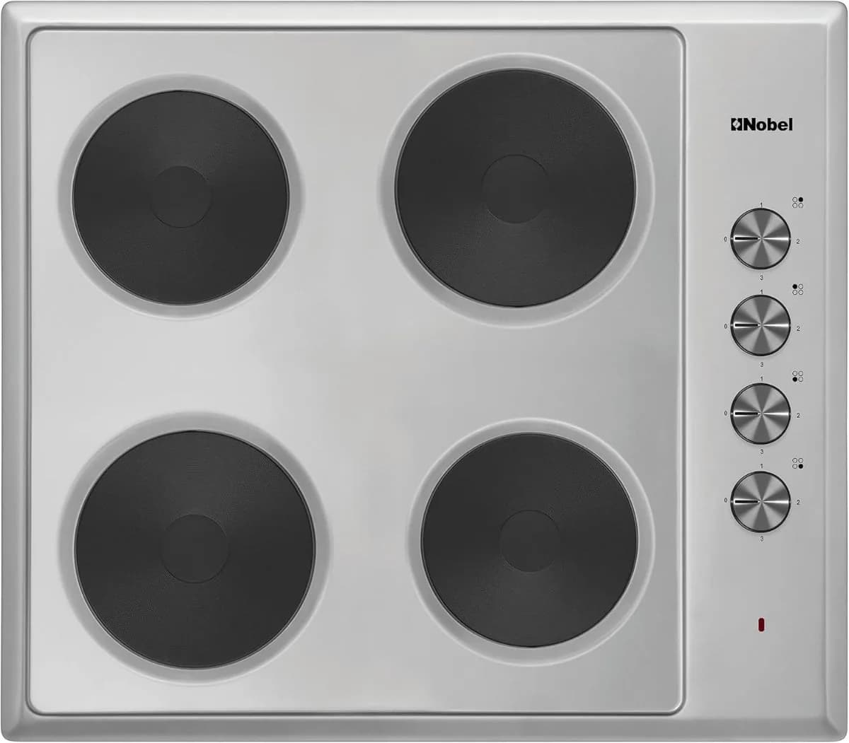 Nobel 60cm Electric Build In Hobs with 4 Hot Plate and Stainless Steel Top Plate NBH6040SSH Silver