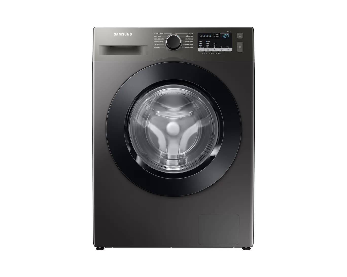 Samsung 9 kg Front Load Washing Machine, WW90TA046AX/NQ, Black, EcoBubble and Hygiene Steam, 20 Year Warranty on Digital Inverter Motor