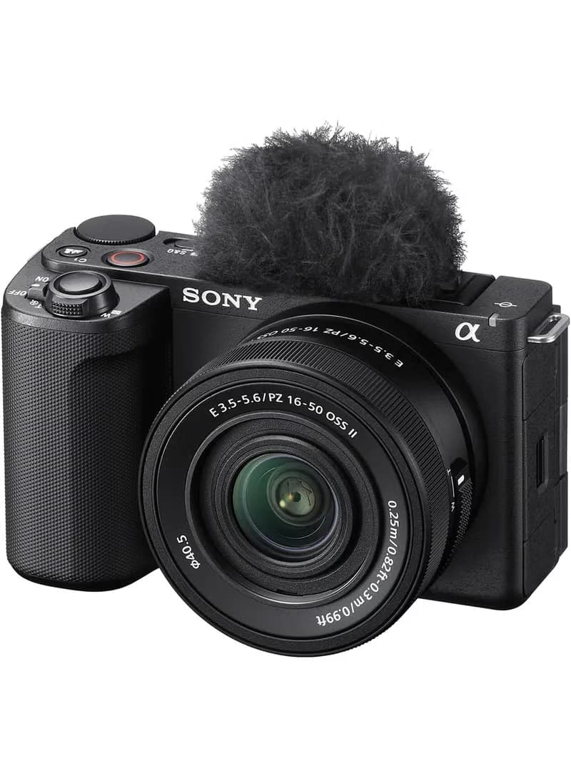 Alpha ZV-E10 II Kit, Body + Lens, APS-C interchangeable-lens vlog camera, With 16-50 mm Lens, 26.0 MP, Exmor CMOS Sensor, Black,