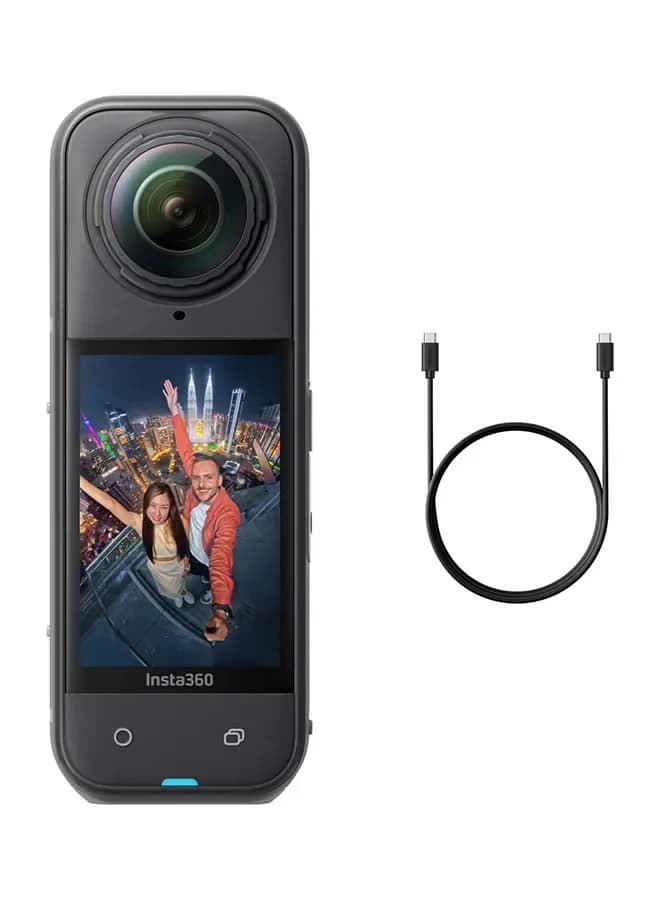 X5 - Waterproof 8K 360° Action Camera, Leading Low Light, Invisible Selfie Stick Effect, Rugged and Replaceable Lens, 3-Hour Battery, Built-in Wind Guard, Stabilization, Triple AI Chip Design