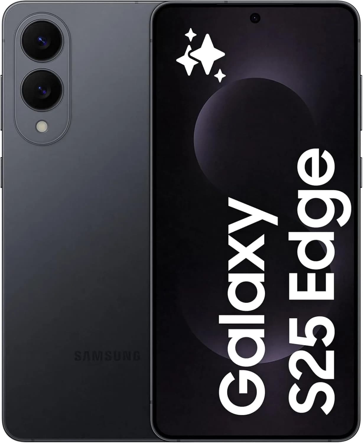 3 % Samsung Galaxy S25 Edge AI Phone, 256GB Storage, 12GB RAM, Titanium Jetblack, Galaxy AI, Android Smartphone, 200MP Camera, Long Battery Life