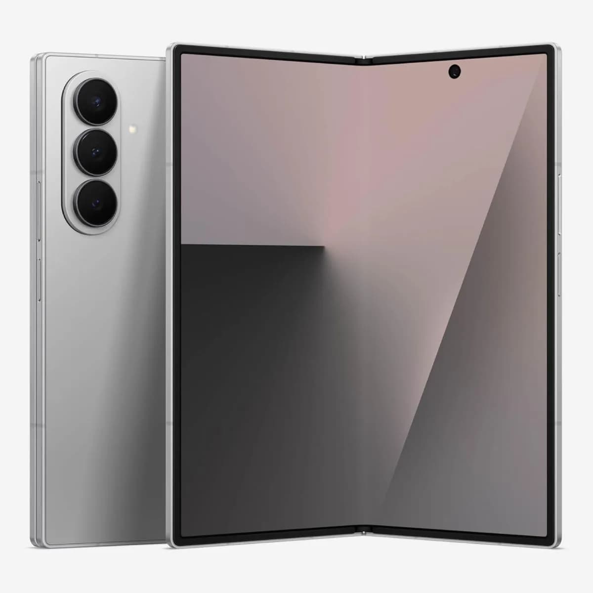 Samsung Galaxy Z Fold7 Cell Phone, 256GB AI Smartphone, Unlocked Android, AI Photo Edits, Large Screen, Long Battery Life, 2025, Silver Shadow (International Version)