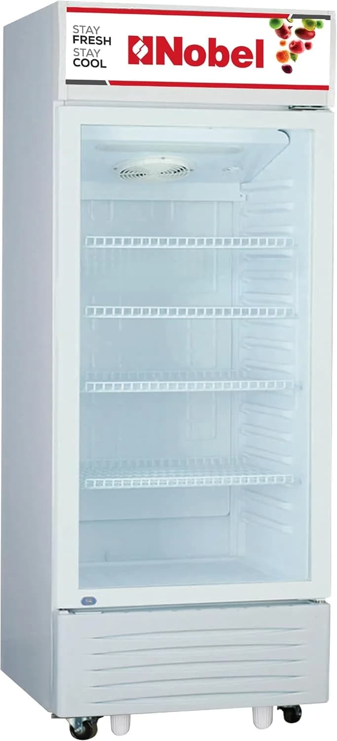 Nobel Showcase Chiller White 400 Ltrs Gross Capacity, 338 Ltrs Net Capacity NSF400 (Basic Installation Included)