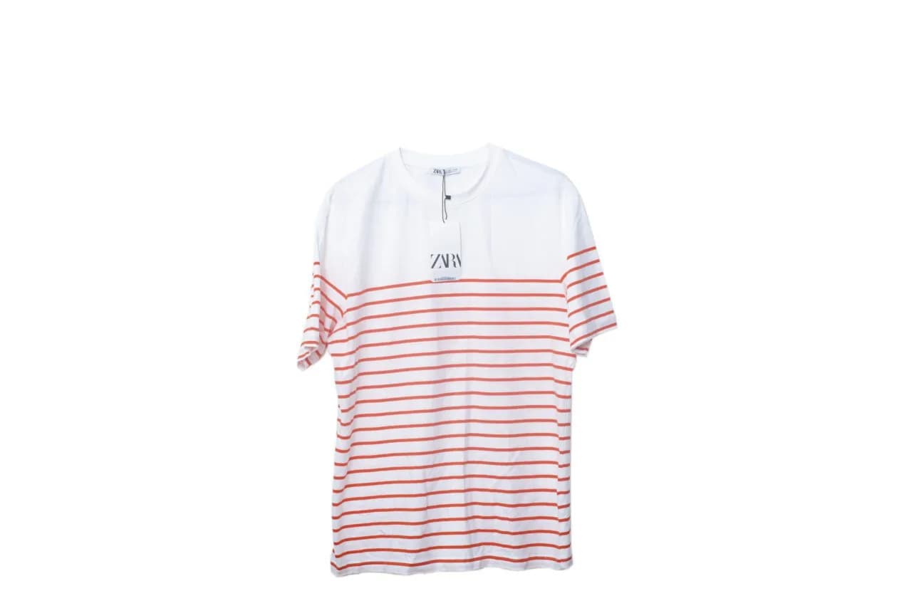 Zara Color-block striped Men T-shirt