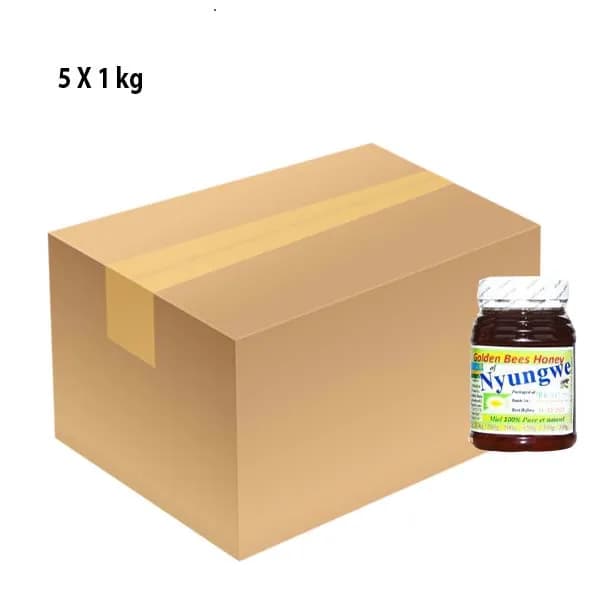Pure Honey 1kg Carton of 5 pcs