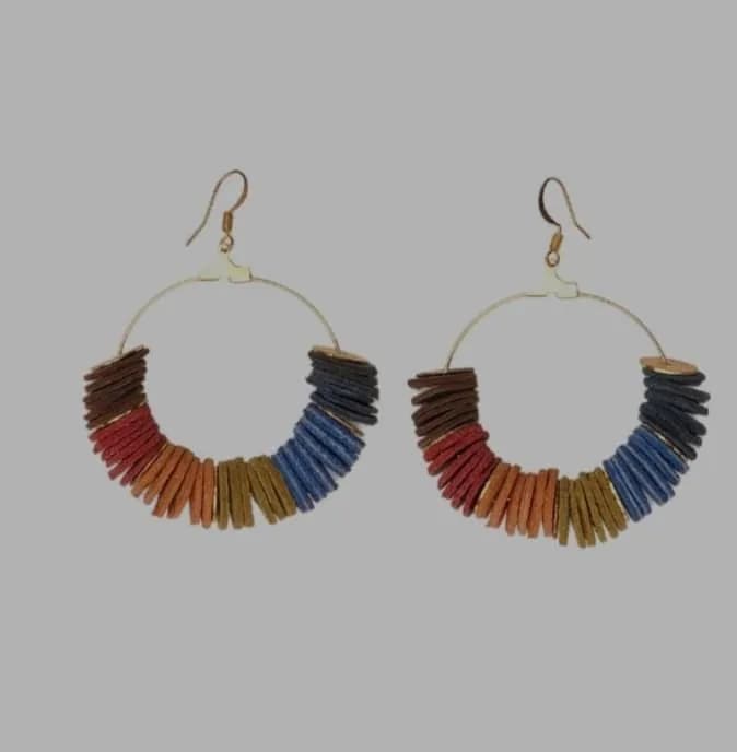 Funky Leather Earrings