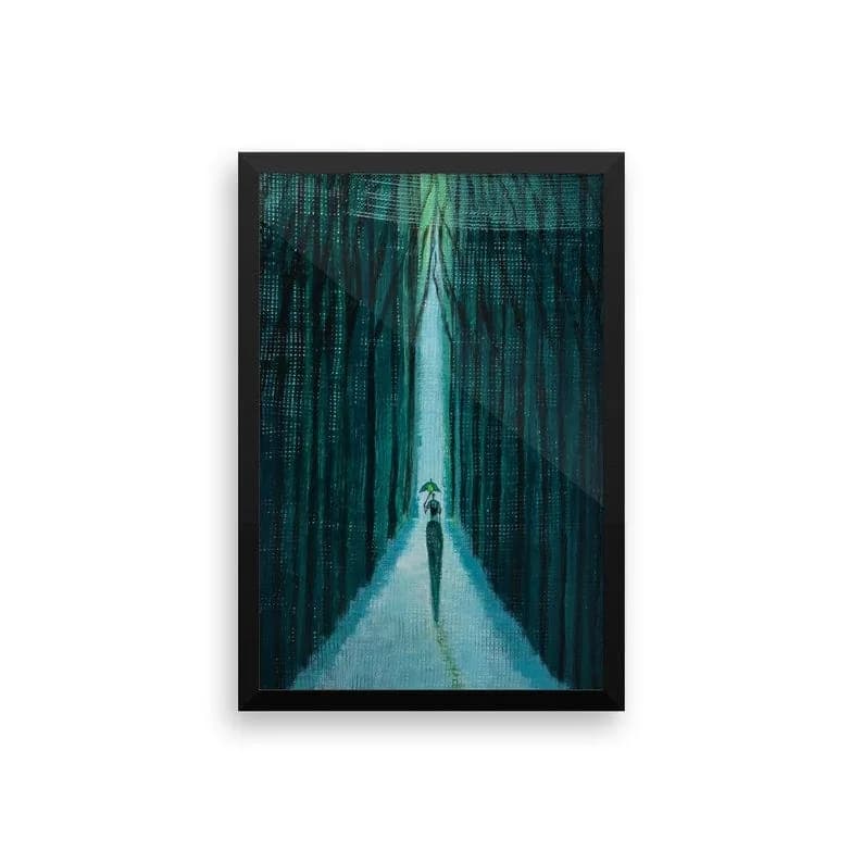 Framed poster - Dear mum series II - Original painting by Kenneth Nkusi (iridescent on canvas)