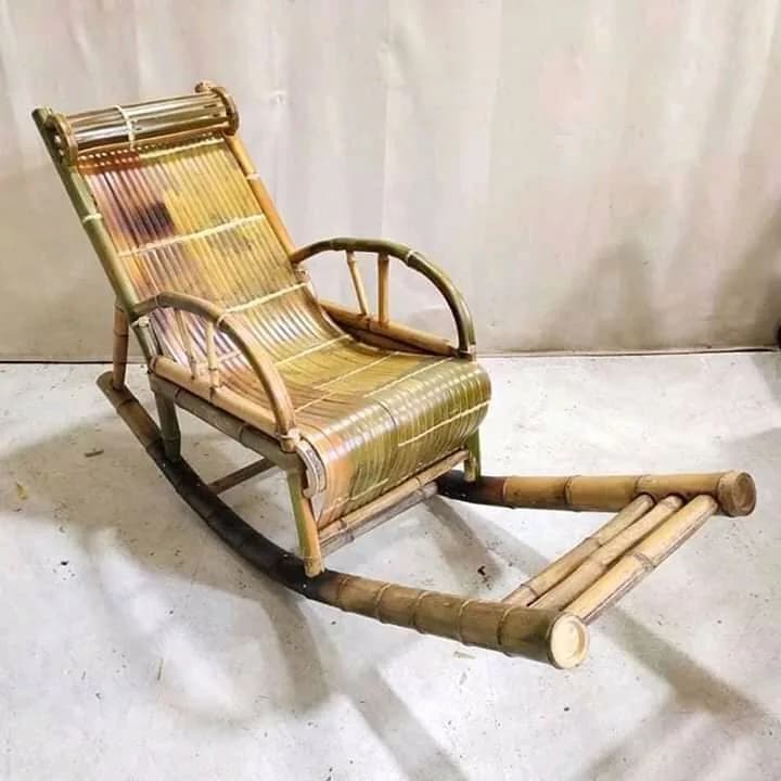 Relax Bamboo Rocking Chair with size of L (190 cm ), W (60 cm)
