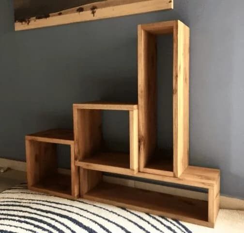 Customizable Wood Box Shelf