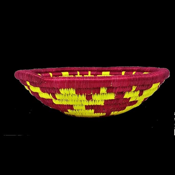 Colored Hand-Woven Intango Basket