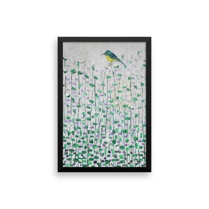 Framed poster - Solitude - Original painting by Kenneth Nkusi (acrylics on canvas)