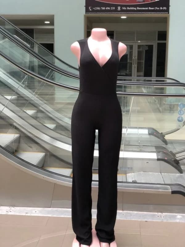 Black Sleeveless Jumpsuit