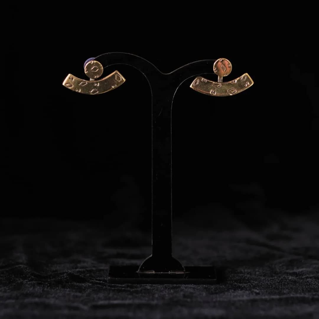 Moon Sun earings (Brass)