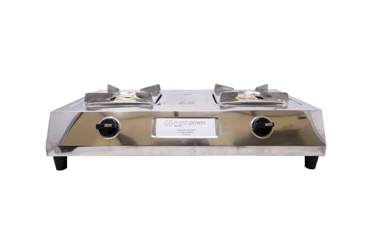 Stainless LPG Stove, 2 Burners, Auto Ignition, Highly Efficient, Portable