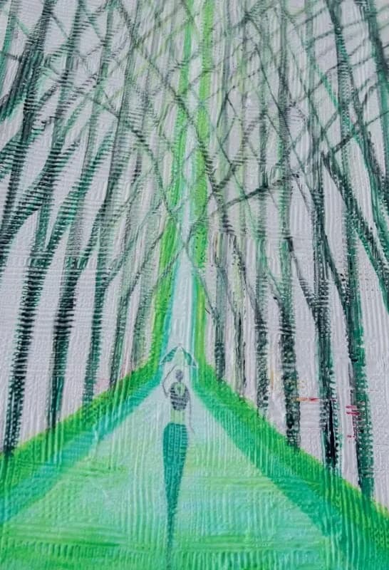 Dear Mum Series V - Original painting by Kenneth Nkusi - Acrylics on canvas - African art