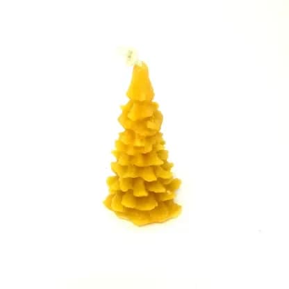 BIG HAND POURED BEESWAX CHRISTMAS TREE CANDLE