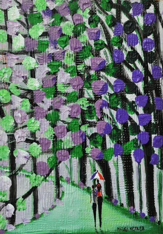 Romance Series III - Original painting by Nkusi Kenneth - Acrylics on canvas