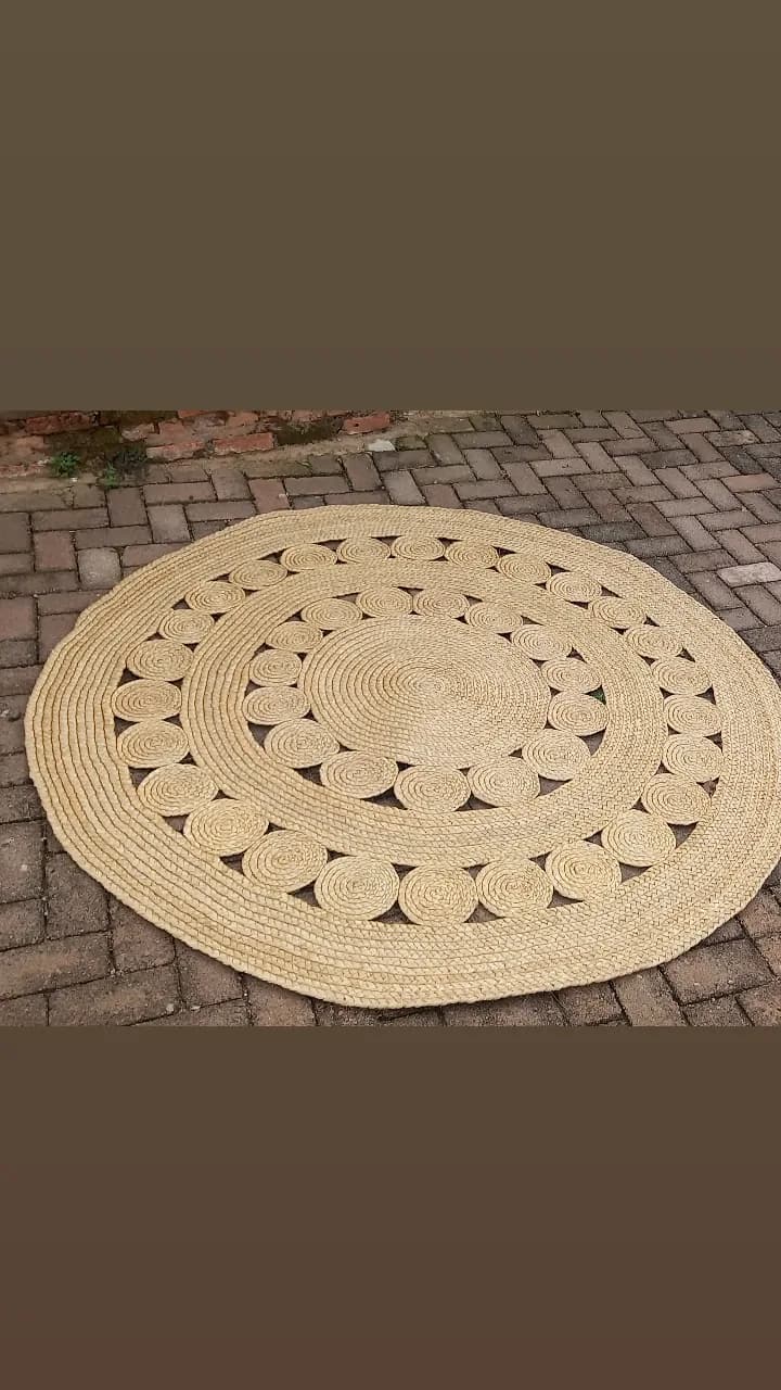 Woven Sisal Rug Round (180cm Diameter)