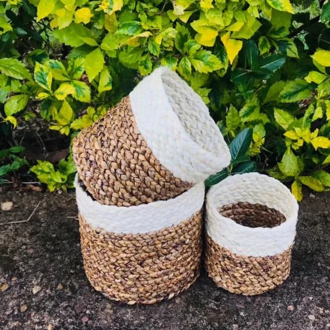 Round Storage Basket Set of 3pcs