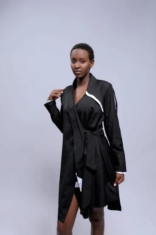 Nyampinga Shirt Dress (Black)
