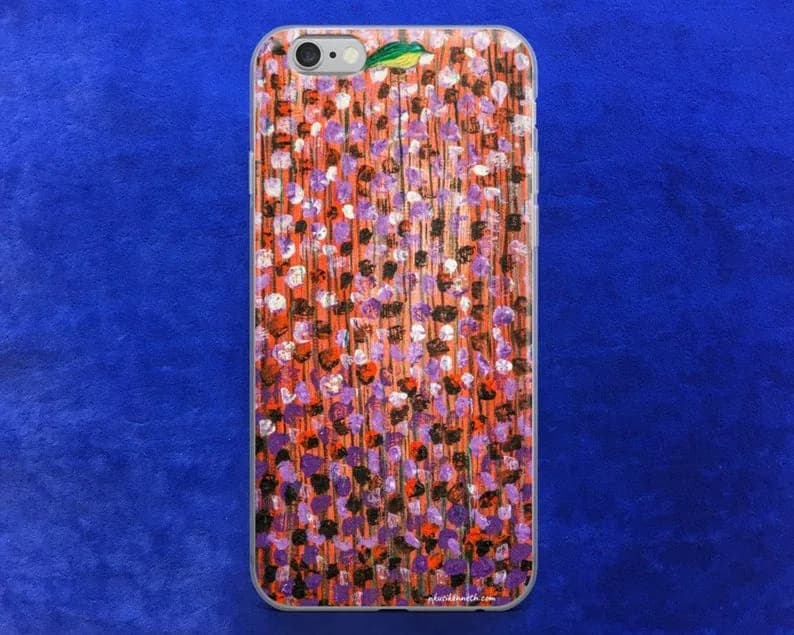 Iphone case - Solitude - African art - Original painting by Kenneth Nkusi (acrylics on canvas) - S7/ S7 Ed/ S8/ S8+/ S9/ S9+