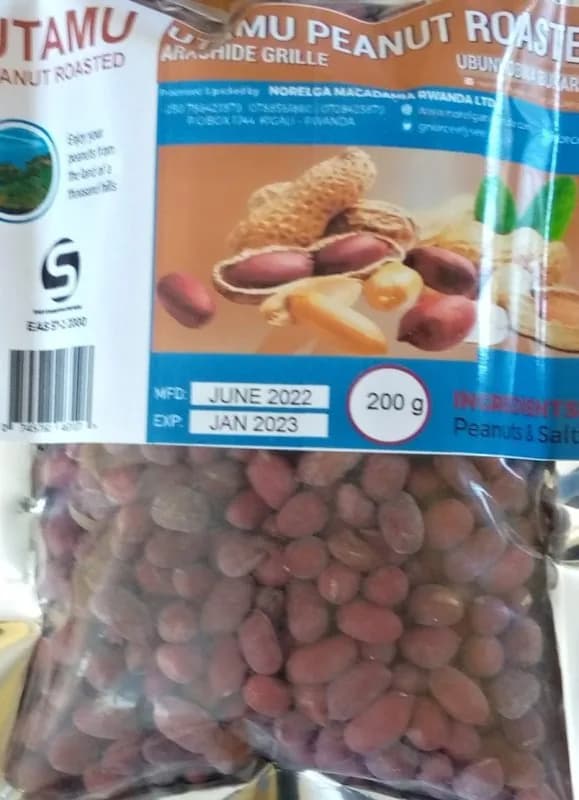 Utamu Peanut Roasted 200g by Norlega Macadamia Rwanda LTD