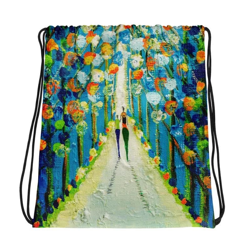 Responsible Drawstring bag - Original painting print by Nkusi Kenneth - African Art