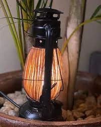 Recycled and Converted Kerosene Lamp