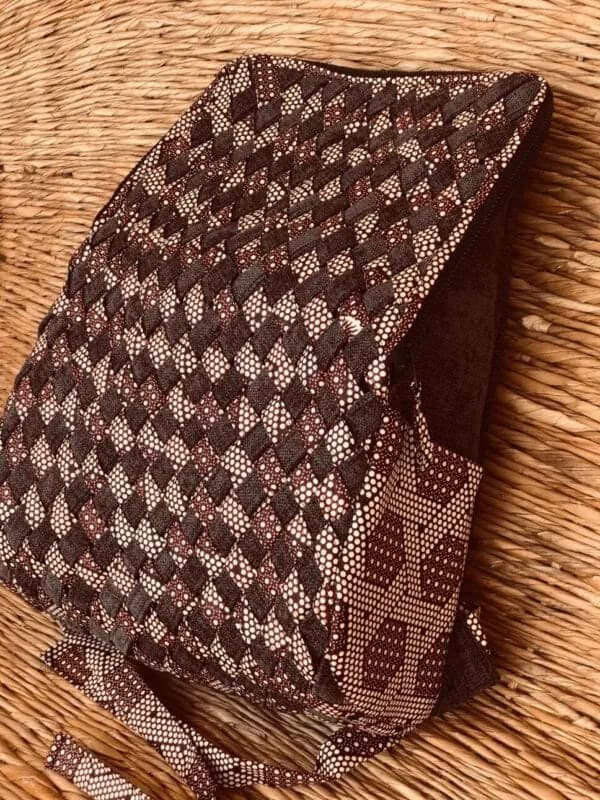 Superfly Limbag Backpack-Chocolate with African Print by Aflimba