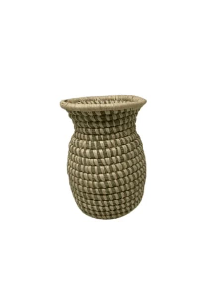 Hand craft sisal oval basket