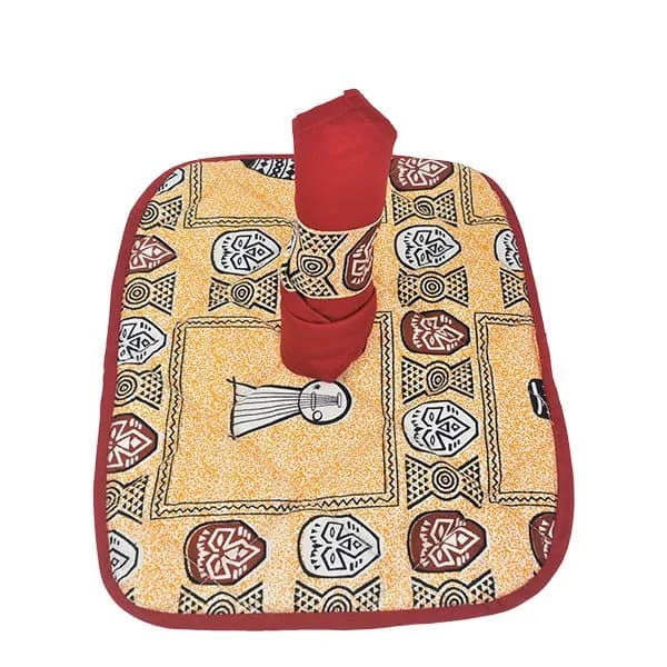 Bebe Decor Vibrant African Fabric Handmade Table Napkins