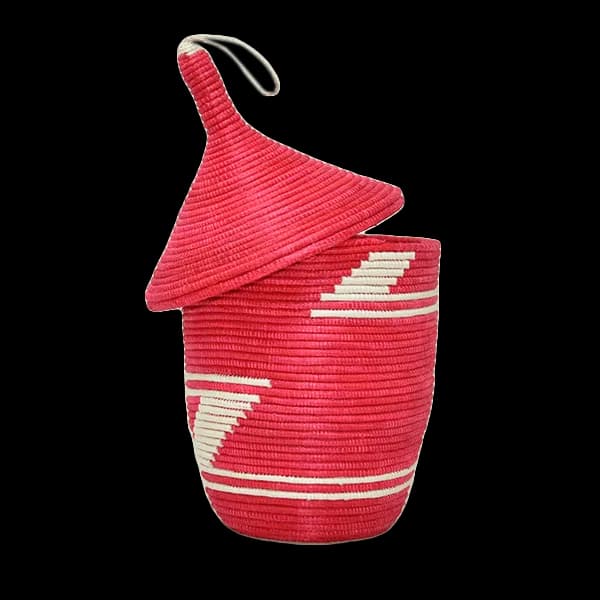 Woven Agaseke sisal basket, popularly known as the Rwanda peace basket