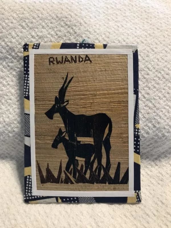 Wooden Hand Painted Picture Card