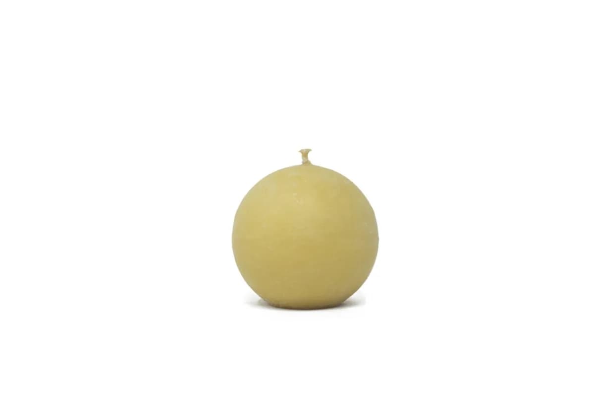 Beautiful Ball Yellow Candles-Bees Wax