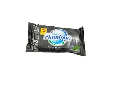 Flamingo Black Soap 3x90g