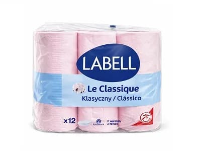 Labell Toilet Paper Rose 12 Roll